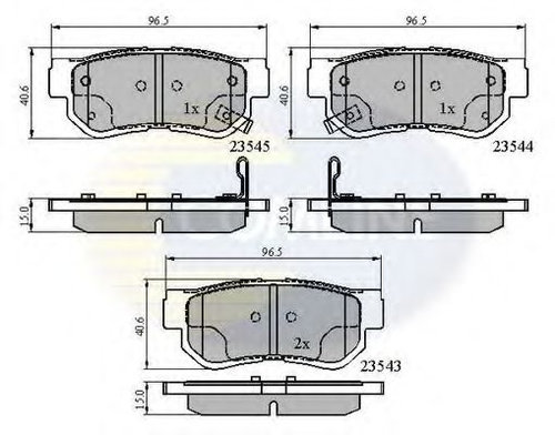 Set placute frana,frana disc KIA SPORTAGE (JE, KM) (2004 - 2016) COMLINE CBP3935 piesa NOUA