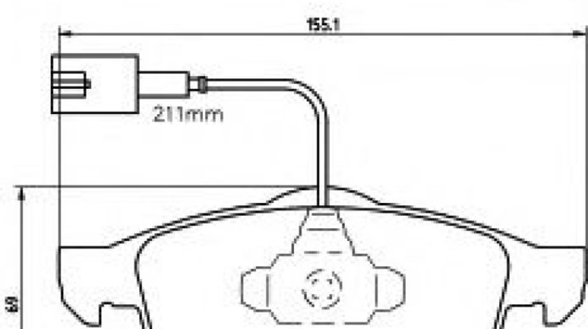 Set placute frana,frana disc LANCIA DELTA III (844) (2008 - 2014) TEXTAR 2472701 piesa NOUA