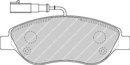 Set placute frana,frana disc LANCIA LYBRA (839AX) (1999 - 2005) FERODO FDB1468 piesa NOUA