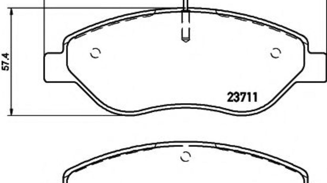 Set placute frana,frana disc LANCIA LYBRA (839AX) (1999 - 2005) TEXTAR 2371104 piesa NOUA