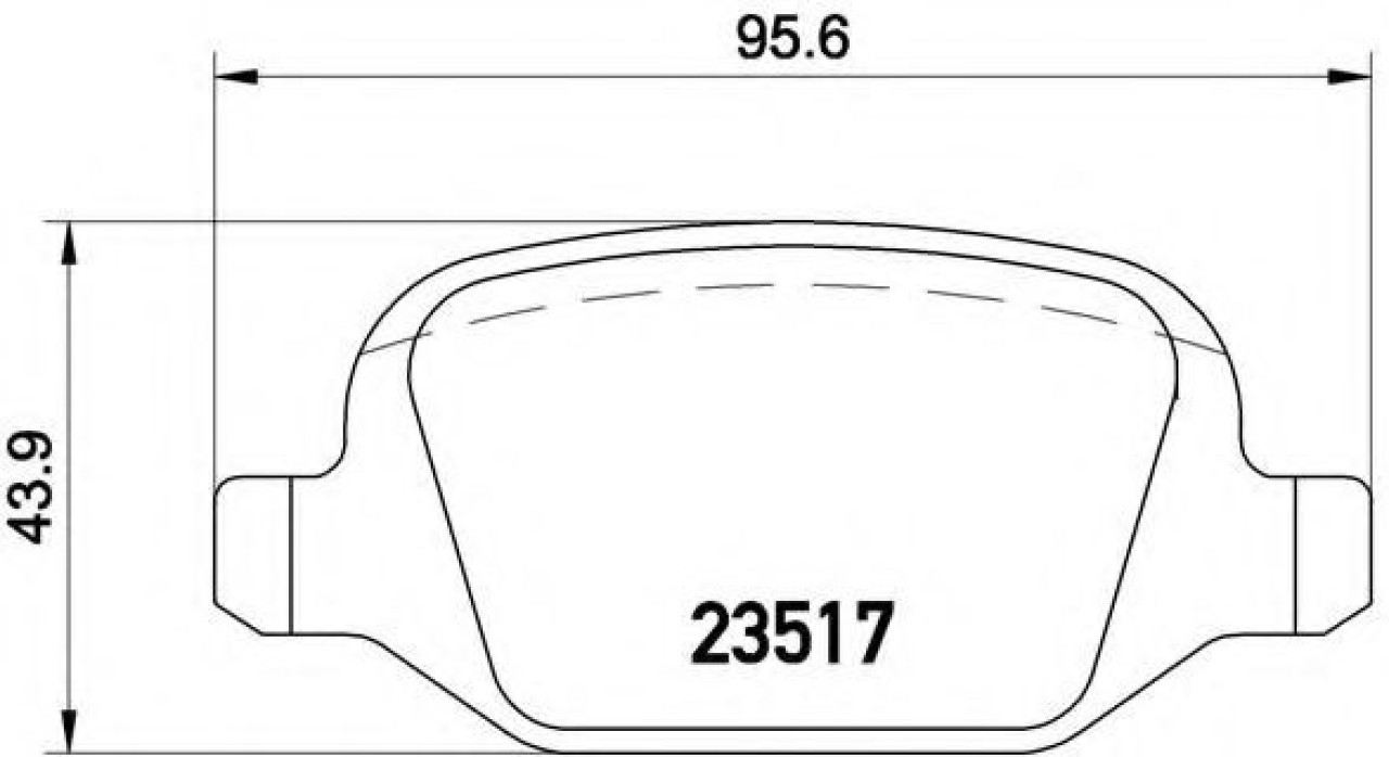 Set placute frana,frana disc LANCIA LYBRA SW (839BX) (1999 - 2005) BREMBO P 23 065 piesa NOUA