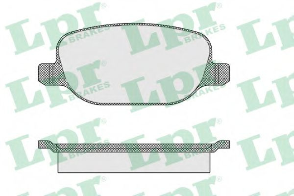 Set placute frana,frana disc LANCIA THESIS (841AX) (2002 - 2009) LPR 05P855 piesa NOUA