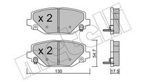 Set placute frana,frana disc LANCIA VOYAGER microb...