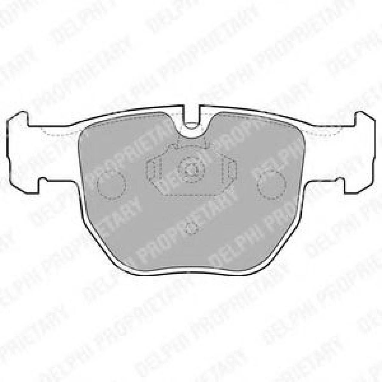 Set placute frana,frana disc LAND ROVER DISCOVERY II (LJ, LT) (1998 - 2004) DELPHI LP1863 piesa NOUA