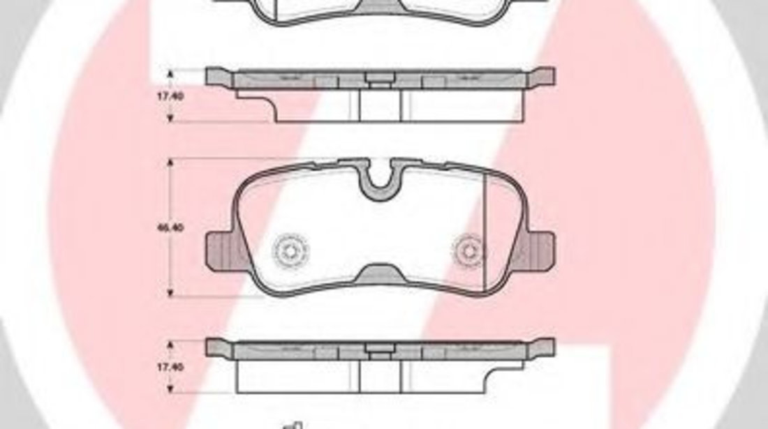 Set placute frana,frana disc LAND ROVER DISCOVERY IV (LA) (2009 - 2016) ZIMMERMANN 24192.175.1 piesa NOUA