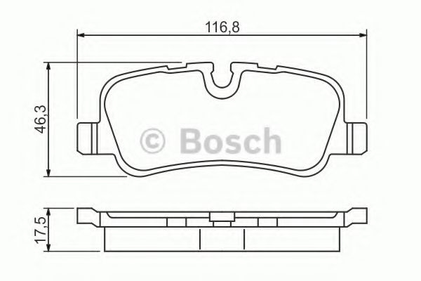 Set placute frana,frana disc LAND ROVER RANGE ROVER SPORT (LS) (2005 - 2013) BOSCH 0 986 494 148 piesa NOUA