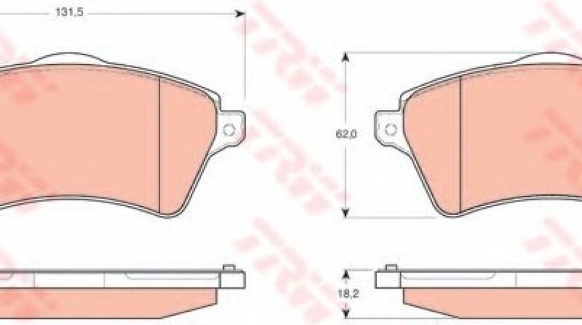 Set placute frana,frana disc LAND ROVER RANGE ROVER III (LM) (2002 - 2012) TRW GDB1473 piesa NOUA