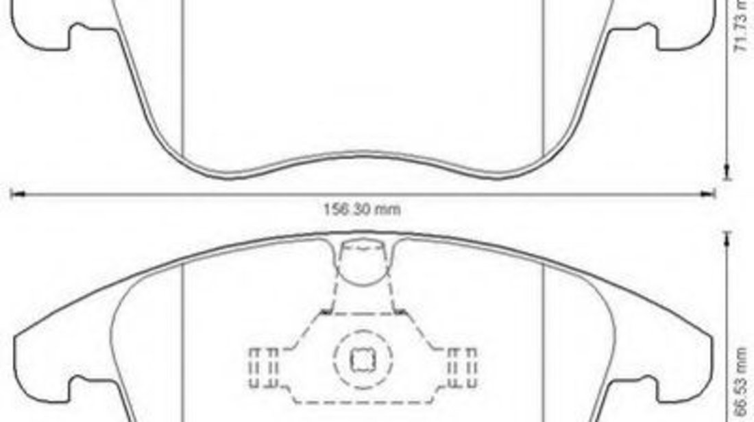 Set placute frana,frana disc LAND ROVER FREELANDER 2 (LF, FA) (2006 - 2014) JURID 573201JC piesa NOUA