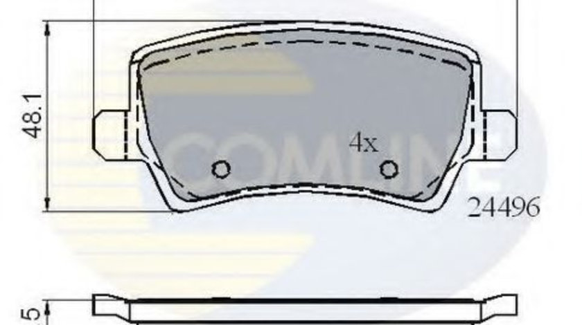 Set placute frana,frana disc LAND ROVER FREELANDER 2 (LF, FA) (2006 - 2014) COMLINE CBP01613 piesa NOUA