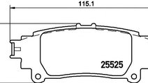 Set placute frana,frana disc LEXUS GS (GRL1, GWL1)...