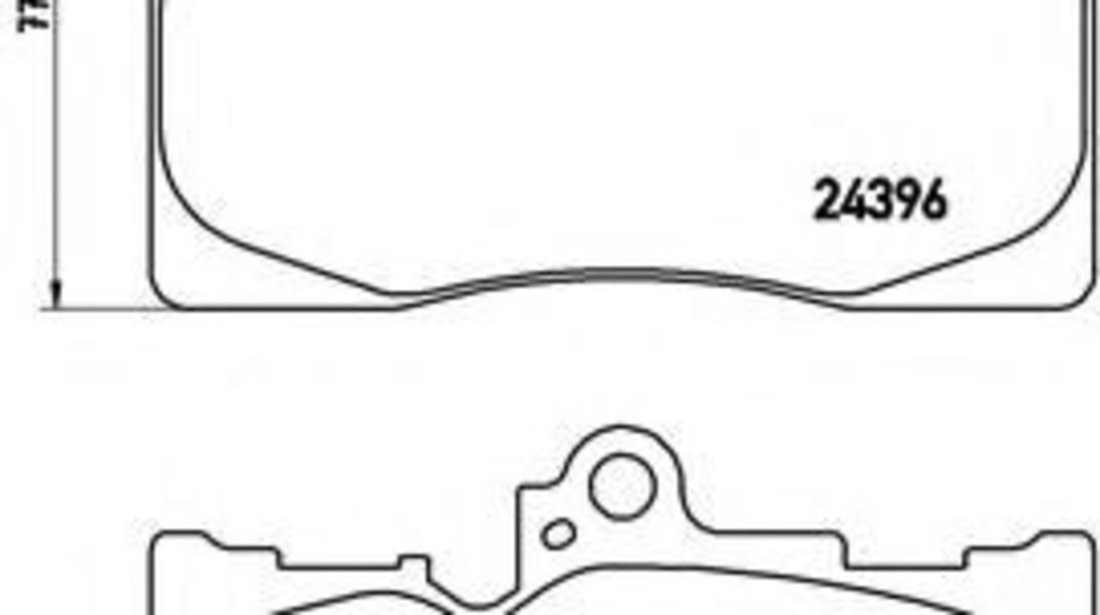 Set placute frana,frana disc LEXUS GS (GRL1, GWL1) (2011 - 2016) BREMBO P 83 072 piesa NOUA