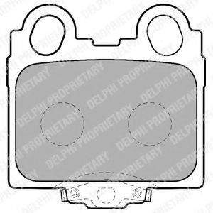 Set placute frana,frana disc LEXUS GS (UZS161, JZS160, UZS160) (1997 - 2005) DELPHI LP1510 piesa NOUA