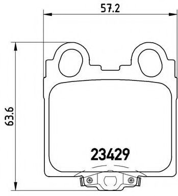 Set placute frana,frana disc LEXUS GS (UZS161, JZS160, UZS160) (1997 - 2005) BREMBO P 83 045 piesa N...