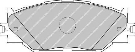 Set placute frana,frana disc LEXUS IS II (GSE2, ALE2, USE2) (2005 - 2016) FERODO FDB1936 piesa NOUA