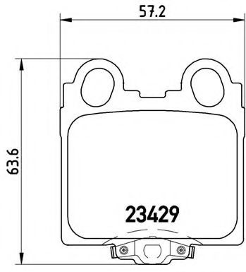 Set placute frana,frana disc LEXUS IS SportCross (2001 - 2005) BREMBO P 83 045 piesa NOUA