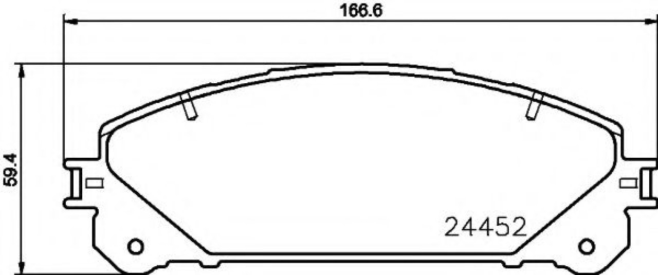 Set placute frana,frana disc LEXUS RX (GGL1, GYL1, AGL1) (2008 - 2015) TEXTAR 2445201 piesa NOUA