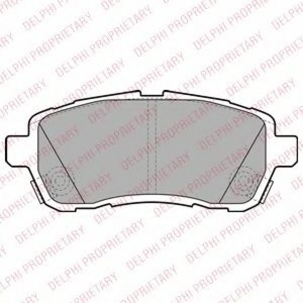 Set placute frana,frana disc MAZDA 2 (DE) (2007 - 2015) DELPHI LP2306 piesa NOUA