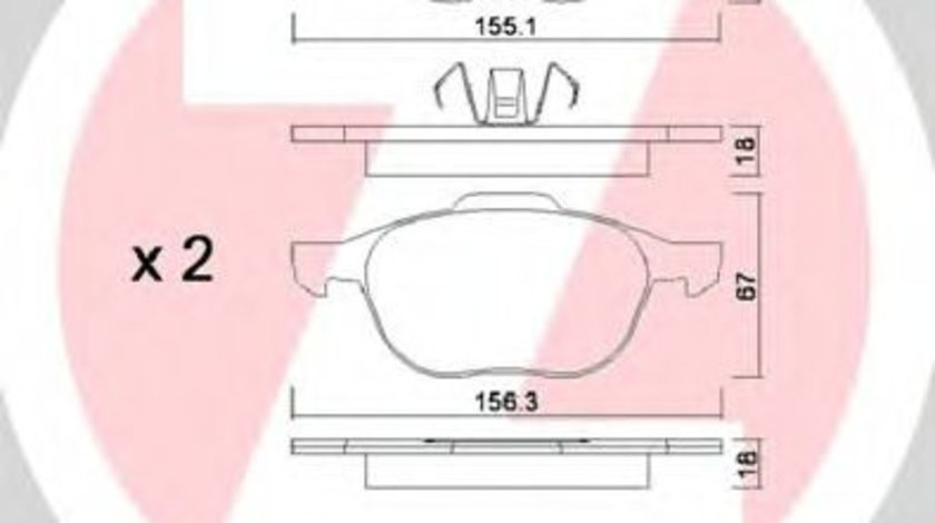 Set placute frana,frana disc MAZDA 3 (BL) (2008 - 2016) ZIMMERMANN 23723.180.1 piesa NOUA