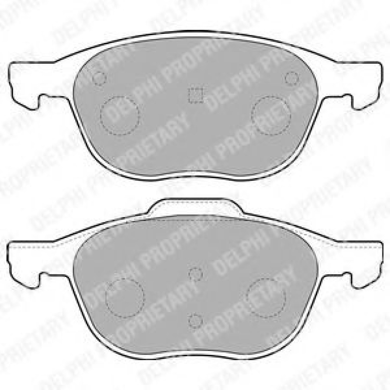 Set placute frana,frana disc MAZDA 3 Limuzina (BL) (2008 - 2016) DELPHI LP1869 piesa NOUA