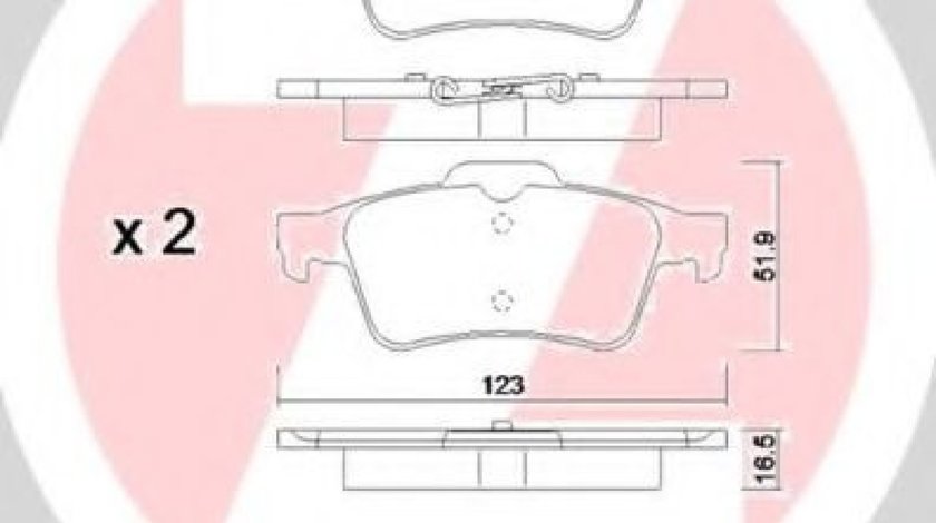 Set placute frana,frana disc MAZDA 5 (CR19) (2005 - 2016) ZIMMERMANN 24137.168.1 piesa NOUA