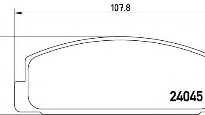 Set placute frana,frana disc MAZDA 6 (GH) (2007 - 2016) BREMBO P 49 036 piesa NOUA