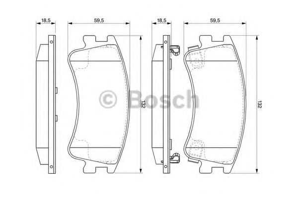 Set placute frana,frana disc MAZDA 6 Hatchback (GG) (2002 - 2008) BOSCH 0 986 494 079 piesa NOUA