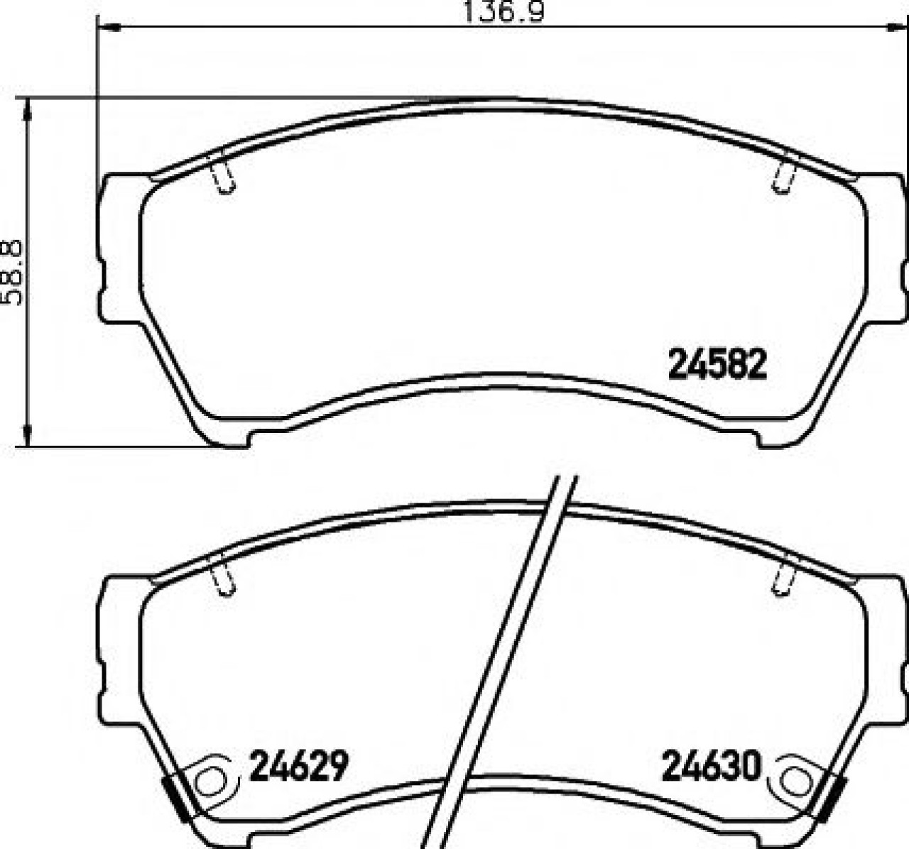 Set placute frana,frana disc MAZDA 6 Hatchback (GH) (2007 - 2016) TEXTAR 2458202 piesa NOUA