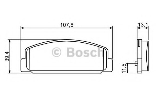 Set placute frana,frana disc MAZDA 6 Station Wagon (GY) (2002 - 2007) BOSCH 0 986 424 817 piesa NOUA