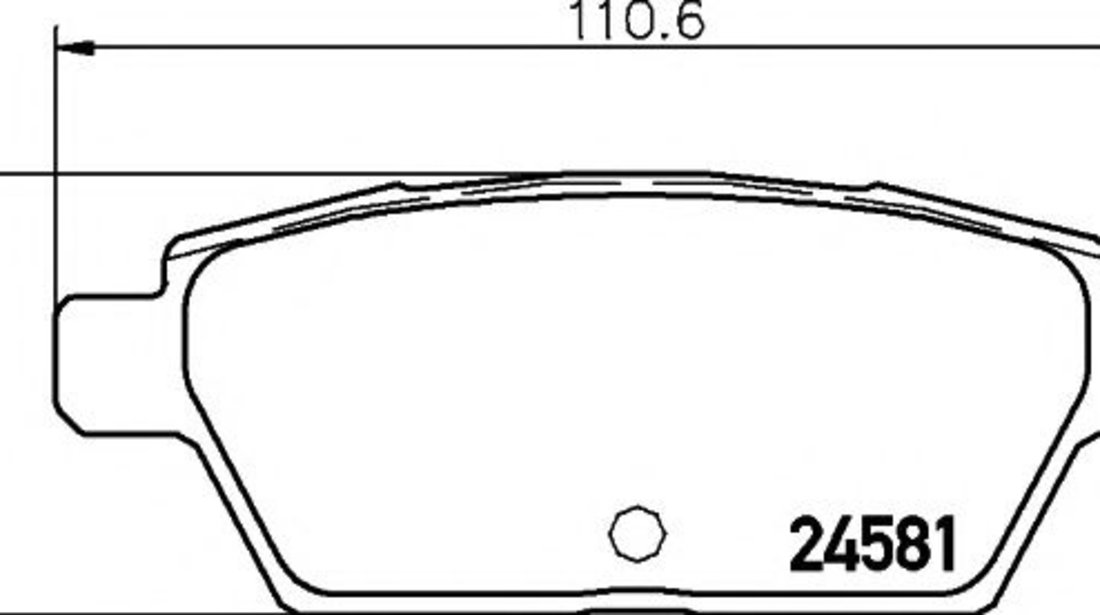 Set placute frana,frana disc MAZDA 6 Station Wagon (GY) (2002 - 2007) TEXTAR 2458102 piesa NOUA