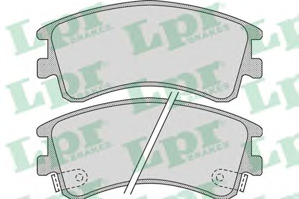 Set placute frana,frana disc MAZDA 6 Station Wagon (GY) (2002 - 2007) LPR 05P878 piesa NOUA