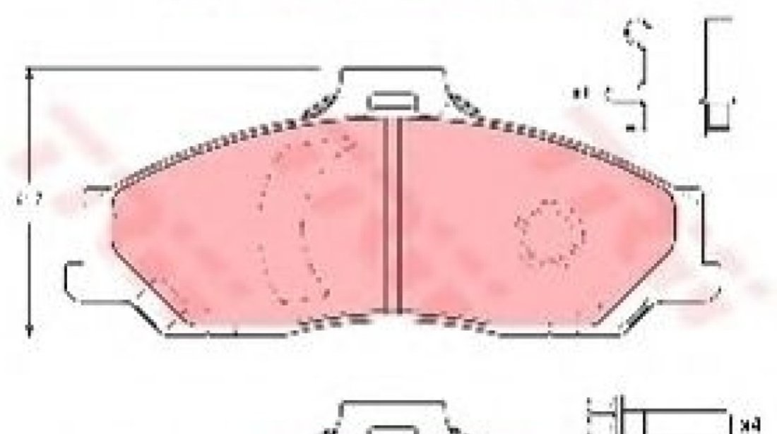 Set placute frana,frana disc MAZDA B-SERIE (UN) (1998 - 2006) TRW GDB3353 piesa NOUA