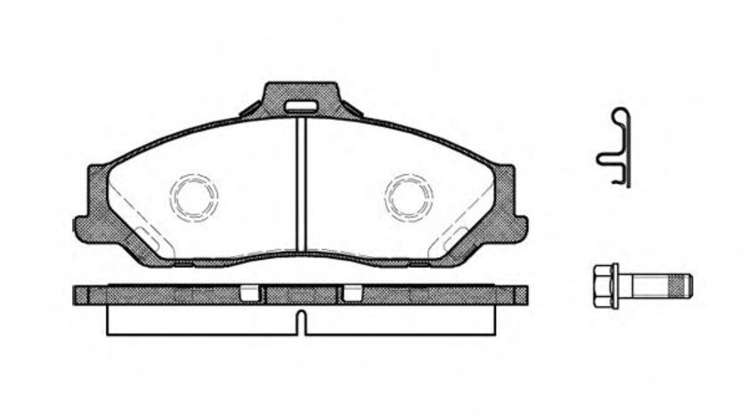 Set placute frana,frana disc MAZDA BT-50 platou / sasiu (CD, UN) (2006 - 2016) REMSA 0730.01 piesa NOUA