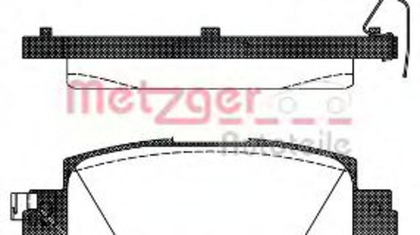 Set placute frana,frana disc MAZDA CX-3 (DK) (2015 - 2016) METZGER 1170787 piesa NOUA