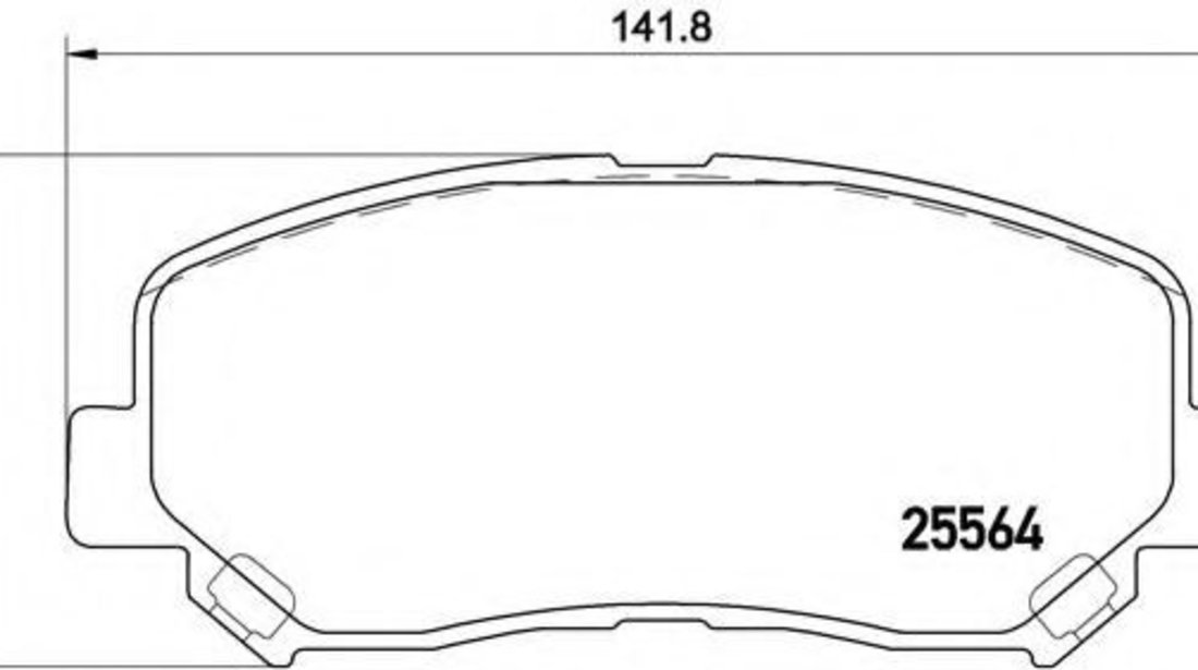 Set placute frana,frana disc MAZDA CX-5 (KE, GH) (2011 - 2016) BREMBO P 49 045 piesa NOUA