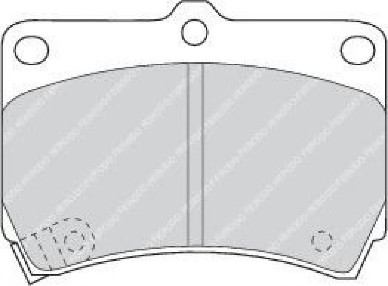 Set placute frana,frana disc MAZDA DEMIO (DW) (1996 - 2003) FERODO FDB715 piesa NOUA