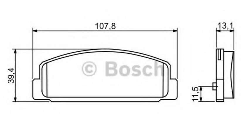 Set placute frana,frana disc MAZDA PREMACY (CP) (1999 - 2005) BOSCH 0 986 424 817 piesa NOUA