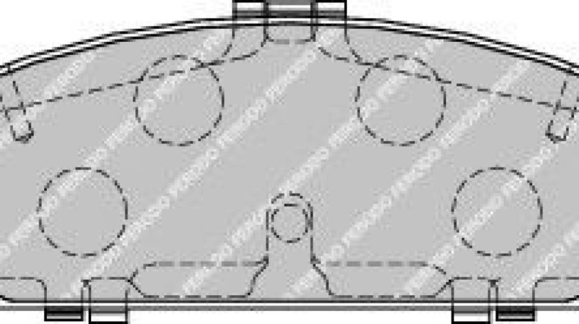 Set placute frana,frana disc MAZDA PREMACY (CP) (1999 - 2005) FERODO FDB1721 piesa NOUA