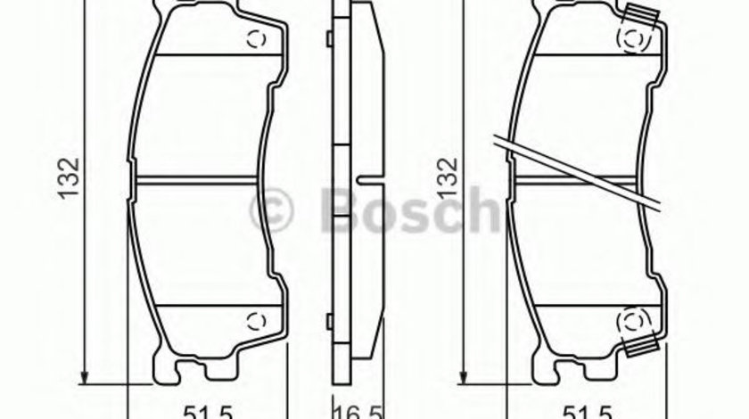 Set placute frana,frana disc MAZDA PREMACY (CP) (1999 - 2005) BOSCH 0 986 460 975 piesa NOUA