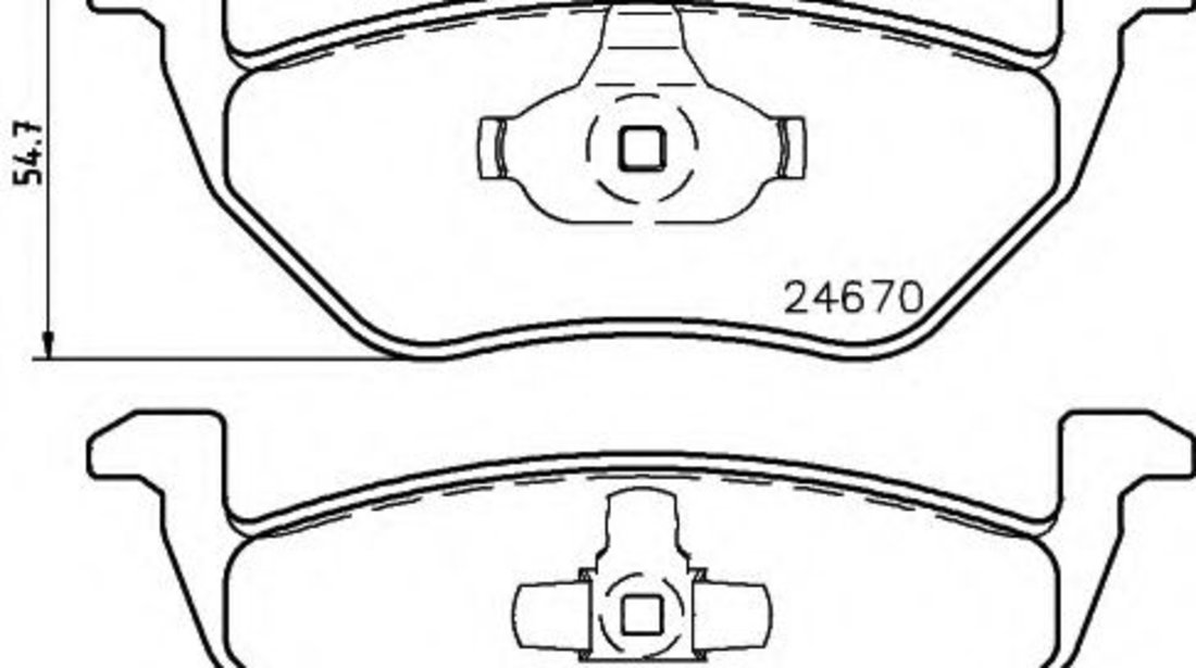 Set placute frana,frana disc MAZDA TRIBUTE (EP) (2000 - 2008) TEXTAR 2467001 piesa NOUA