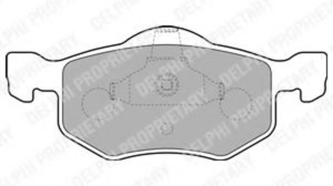 Set placute frana,frana disc MAZDA TRIBUTE (EP) (2000 - 2008) DELPHI LP1900 piesa NOUA