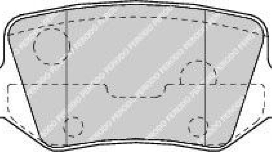 Set placute frana,frana disc MERCEDES A-CLASS (W168) (1997 - 2004) FERODO FDB1782 piesa NOUA