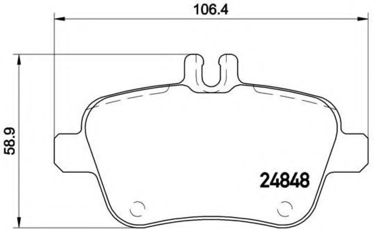 Set placute frana,frana disc MERCEDES A-CLASS (W176) (2012 - 2016) BREMBO P 50 091 piesa NOUA