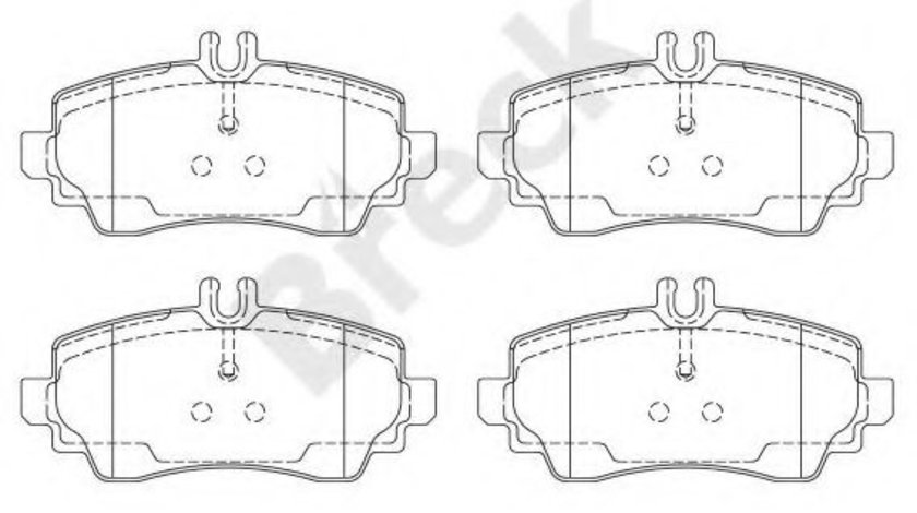 Set placute frana,frana disc MERCEDES A-CLASS (W168) (1997 - 2004) Break 23070 00 701 20 piesa NOUA