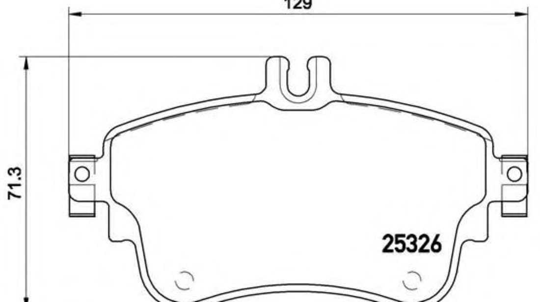 Set placute frana,frana disc MERCEDES A-CLASS (W176) (2012 - 2016) BREMBO P 50 094 piesa NOUA