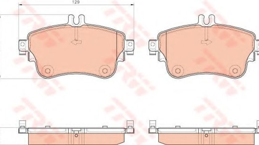 Set placute frana,frana disc MERCEDES A-CLASS (W176) (2012 - 2016) TRW GDB1933 piesa NOUA