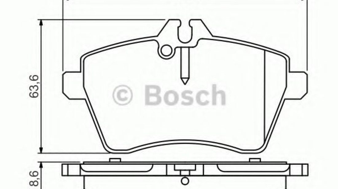 Set placute frana,frana disc MERCEDES B-CLASS (W245) (2005 - 2011) BOSCH 0 986 495 273 piesa NOUA