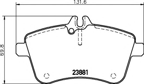 Set placute frana,frana disc MERCEDES B-CLASS (W245) (2005 - 2011) TEXTAR 2388101 piesa NOUA