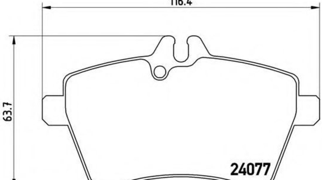 Set placute frana,frana disc MERCEDES B-CLASS (W245) (2005 - 2011) BREMBO P 50 056 piesa NOUA