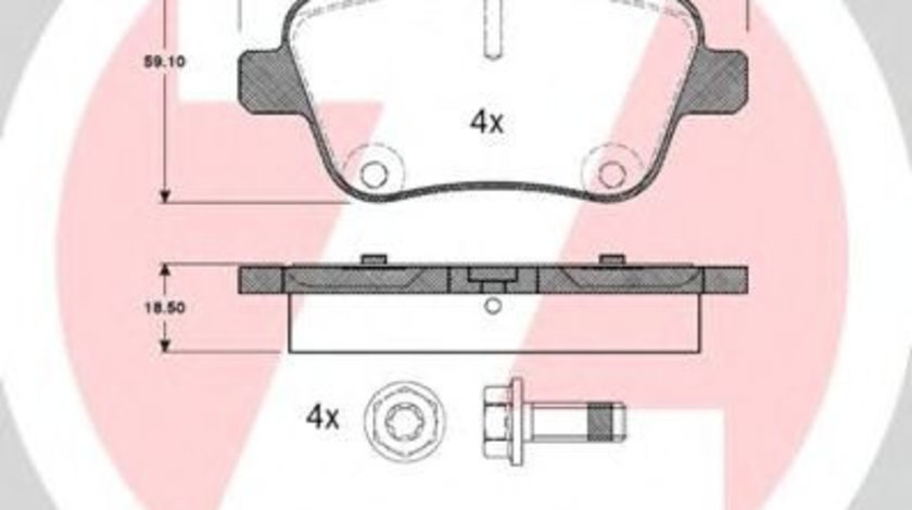 Set placute frana,frana disc MERCEDES B-CLASS (W246, W242) (2011 - 2016) ZIMMERMANN 24848.185.1 piesa NOUA