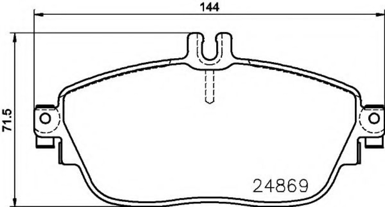 Set placute frana,frana disc MERCEDES B-CLASS (W246, W242) (2011 - 2016) TEXTAR 2486901 piesa NOUA